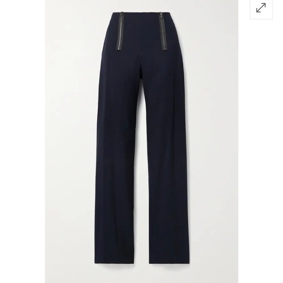 JASON WU Zip-Embellished Twill Straight-Leg Pants - Size 8 - Tall Friendly - Picture 3 of 16